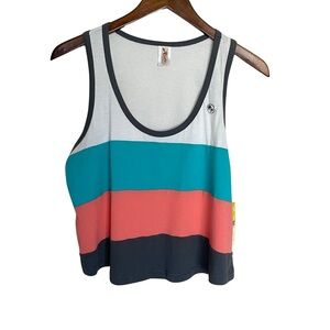 Hobie Crop Tank Color-block Racerback New - Women’s XL